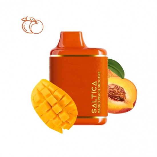 Saltica Leather 7000 Mango Peach Smoothie Disposable Vape Bar